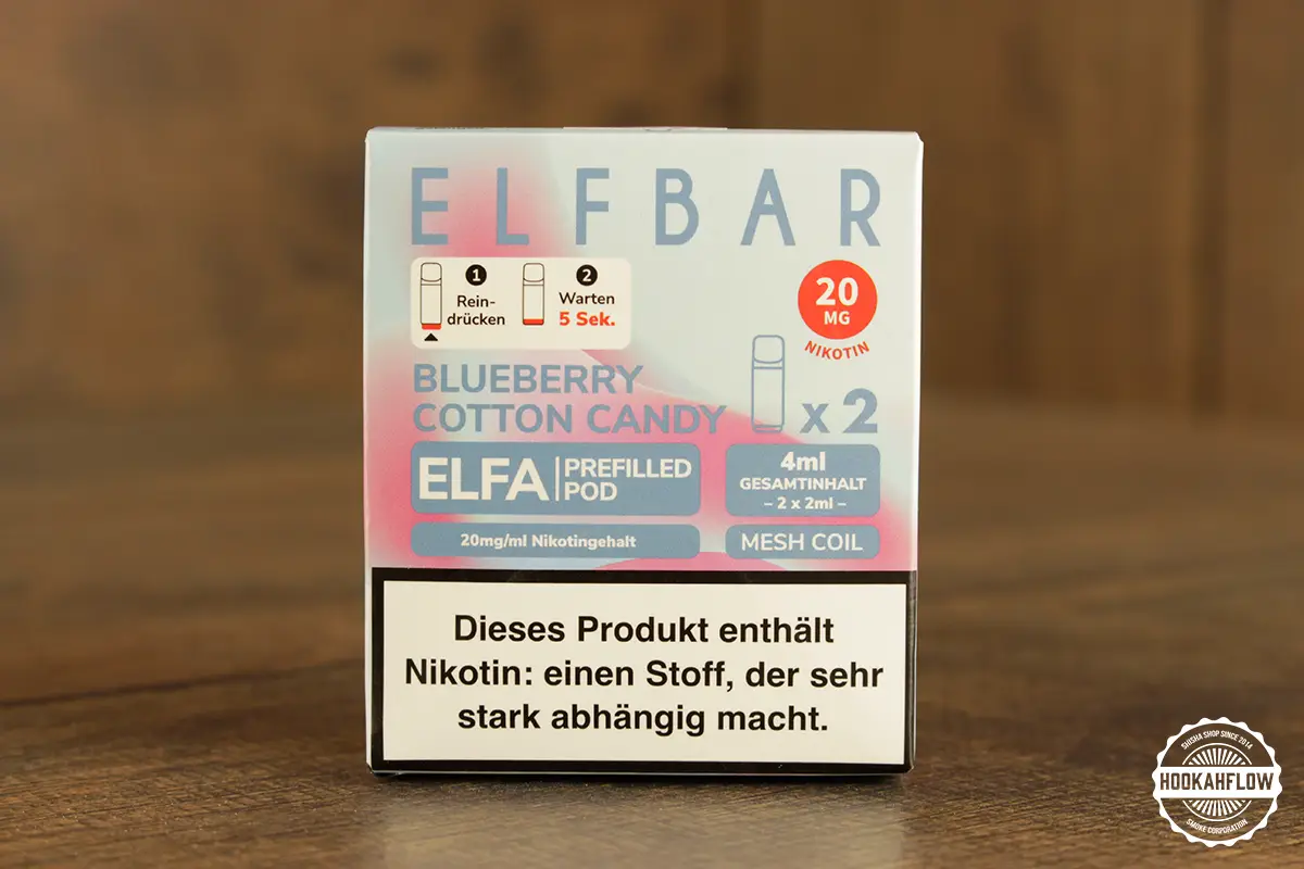 Elfbar ELFA Pod - Blueberry Cotton Candy, 2 Stück