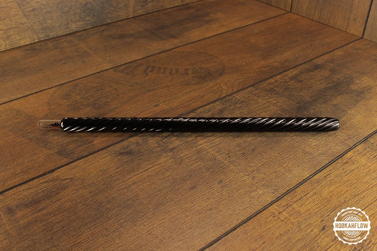 Jookah Twisted Glasmundstueck schwarz