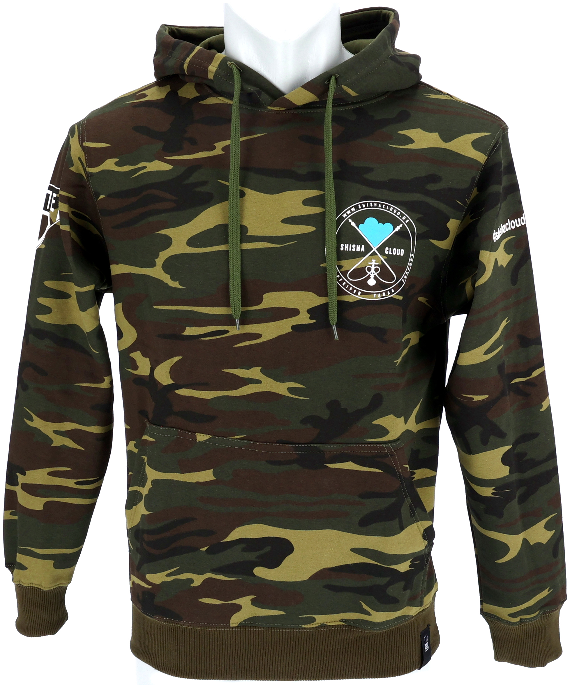 Shisha Cloud Hoody Camouflage Grün, M