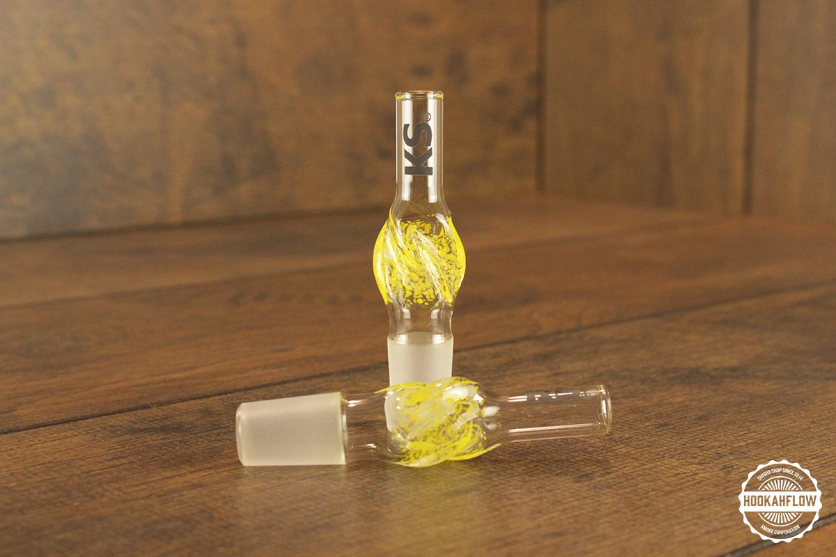 KS Glasschlauchanschluss mit Schliff Minea yellow