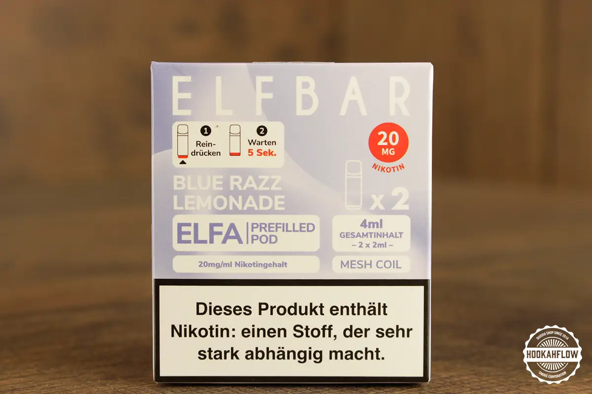 Elfbar ELFA Pod - Blue Razz Lemonade, 2 Stück