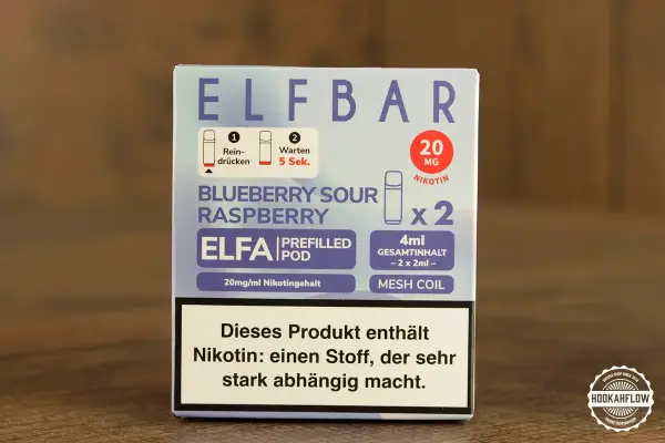 Elfbar ELFA Pod Blueberry Sour Raspberry 2 Stueck.webp